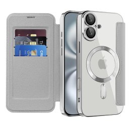 Husa Husa pentru iPhone 16 Plus - Techsuit SmartMag Book Case - Gray