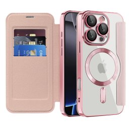 Husa Husa pentru iPhone 16 Pro - Techsuit SmartMag Book Case - Pink