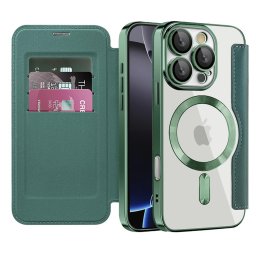Husa Husa pentru iPhone 16 Pro - Techsuit SmartMag Book Case - Green