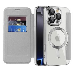 Husa Husa pentru iPhone 16 Pro - Techsuit SmartMag Book Case - Gray