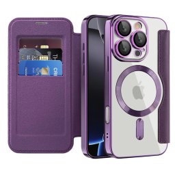Husa Husa pentru iPhone 16 Pro - Techsuit SmartMag Book Case - Purple