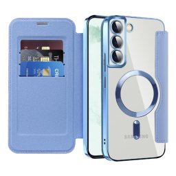 Husa Husa pentru Samsung Galaxy S22 Plus 5G - Techsuit SmartMag Book Case - Light Blue