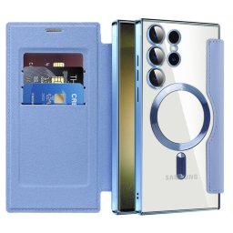 Husa Husa pentru Samsung Galaxy S23 Ultra - Techsuit SmartMag Book Case - Light Blue