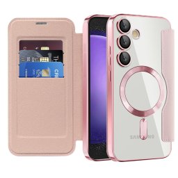 Husa Husa pentru Samsung Galaxy S23 FE - Techsuit SmartMag Book Case - Pink