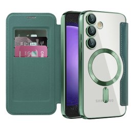 Husa Husa pentru Samsung Galaxy S23 FE - Techsuit SmartMag Book Case - Green