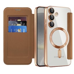 Husa Husa pentru Samsung Galaxy S24 - Techsuit SmartMag Book Case - Brown