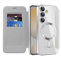 Husa Husa pentru Samsung Galaxy S24 FE - Techsuit SmartMag Book Case - Gray