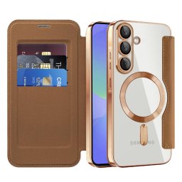 Husa Husa pentru Samsung Galaxy A36 5G - Techsuit SmartMag Book Case - Brown