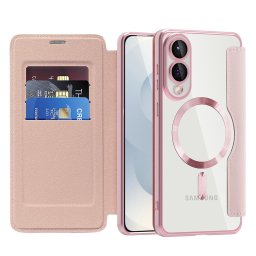 Husa Husa pentru Samsung Galaxy S25 Edge - Techsuit SmartMag Book Case - Pink