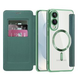 Husa Husa pentru Samsung Galaxy S25 Edge - Techsuit SmartMag Book Case - Green