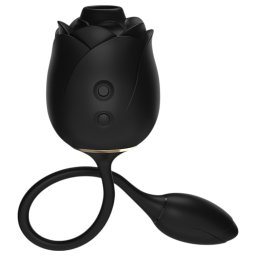 Fifty Shades of Grey - stimulator clitoridian cu aspirație și ou vibrator negru