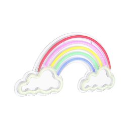 Decorațiune LED neon murală Globo 28056 RAINY LED/3W/USB curcubeu