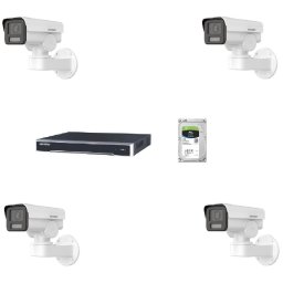 Kit 4 camere de supraveghere Hikvision IP PTZ
