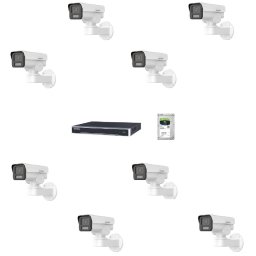 Kit 8 camere de supraveghere Hikvision IP PTZ