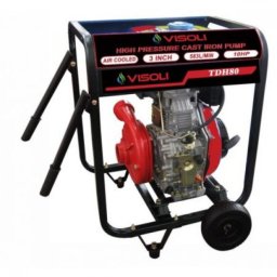 Motopompa Apa Diesel Visoli TDH80CLE, 3 Toli, Pornire Electrica, 90M, Verticala