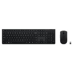 Tastatura Wireless 104 taste + Mouse Wireless Negru