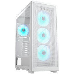 Carcasa Mid Tower Fara sursa MX220 RGB Alb