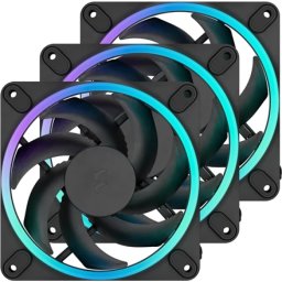 FRACTAL DESIGN Momentum 12 RGB 3 bucăţi set negru