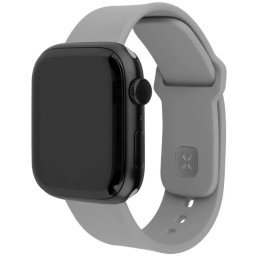FIXED magnetic silicon curea de ceas Apple Watch 42/44/45/46/49mm deschis gri