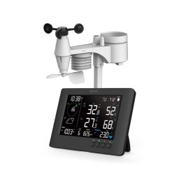 Sencor - Stație meteo profesională cu afișaj LCD și alarmă 5V/1xCR2032 + 3xAA Wi-Fi