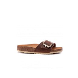 BIRKENSTOCK Sandale Leather Madrid Big Buckle Narrow 1006525 cognac