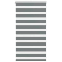 Jaluzea tip zebra gri închis latime tesatura 85,9 cm poliester GartenMobel Dekor