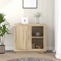 Dulap, stejar fumuriu, 80x40x75 cm GartenMobel Dekor