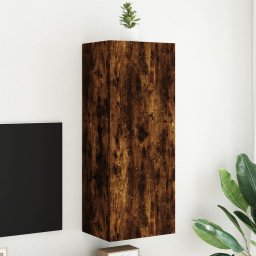 Comoda TV de perete stejar fumuriu 40,5x30x102cm lemn prelucrat GartenMobel Dekor