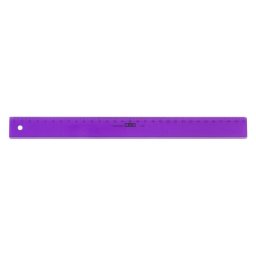 Accesorii birotica Rigla din plastic colorat, 30cm, M+R - violet