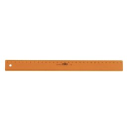 Accesorii birotica Rigla din plastic colorat, 30cm, M+R - portocaliu