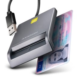 Cititor de carduri USB-A 2.0 la Smart Card/carte identitate, Axagon CRE-SM3T