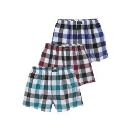 LE JOGGER Boxeri turcoaz / albastru regal / roșu vin / alb