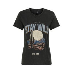 ONLY Tricou 'ONLLUCY' alb kitt / bleumarin / brocart / negru