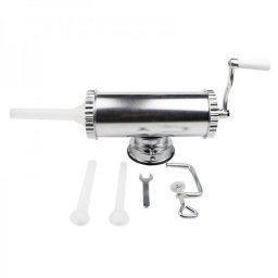 Aparat manual de facut carnati cu 3 palnii Vanessa, 0.5 kg