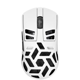 Mouse Elite MSE90W – Mouse gaming wireless, 2.4 GHz + USB-C, carcasă din aliaj de magneziu, optic 26.000 DPI, White
