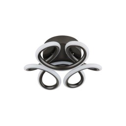 Plafonieră LED Globo 67386-24A MELISAND LED/24W/230V d. 26 cm negru