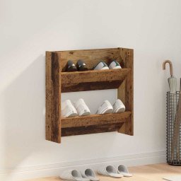 Dulapuri pentru pantofi de perete Lemn vechi 60 x 18 x 60 cm GartenMobel Dekor