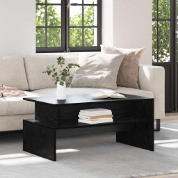 Masa de cafea Stejar negru 90 x 55 x 42.5 cm Lemn compozit GartenMobel Dekor