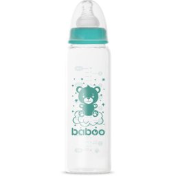 Baboo Anti-colic Glass Feeding Bottle Narrow Neck biberon de sticlă 3m+ 240 ml