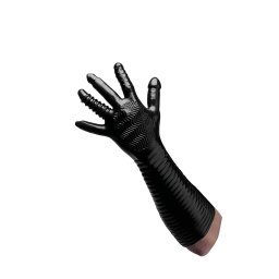 XR Brands - Pleasure Fister - mănușă de fisting texturată (neagră)