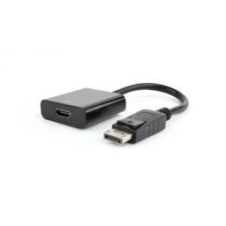 Cableexpert AB-DPM-HDMIF-002 Gembird Displayport male to HDMI female adapter, 10cm, black, blister