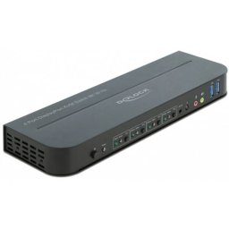 Switch Delock DP 1.4 KVM - 8K 30Hz SB 3.2 Gen 1 KVM Negru