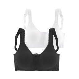 PETITE FLEUR Sutien negru / alb
