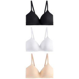 Next Sutien bej / negru / alb