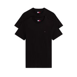 Tommy Jeans Tricou 'Tommy Flag Extra Slim T' negru