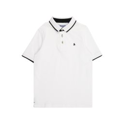 Jack & Jones Junior Tricou 'JJEPaulos' negru / alb