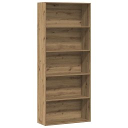 Biblioteca, stejar artizanal, 80x30x189 cm, lemn prelucrat GartenMobel Dekor