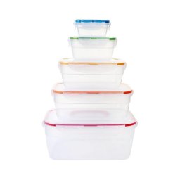 Set de 5 recipiente pentru alimente LOCK