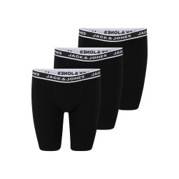Jack & Jones Plus Boxeri 'JACSOLID' negru / alb