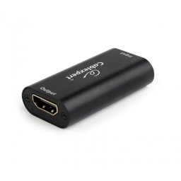 REPEATER semnal GEMBIRD, HDMI (M) la HDMI (M), extindere semnal pana la 40m, negru,
